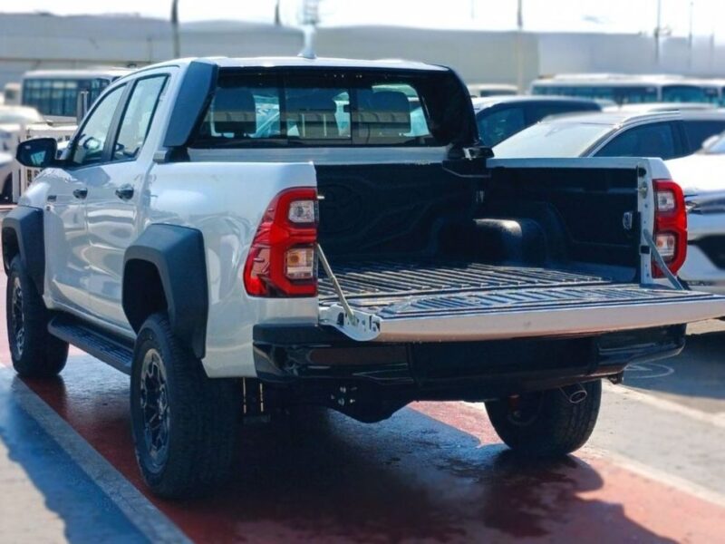 2025 Toyota Hilux GR Sport 4.0 Liters Petrol V6 Engine White Black Pickup Truck GCC Specs