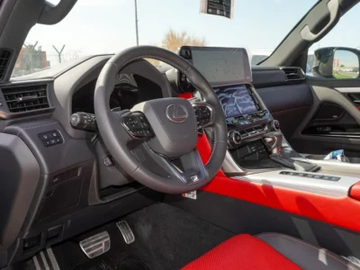 2025 Lexus LX 600 FSport 3.5 Litres V6 Petrol Engine Black Red SUV GCC Specs