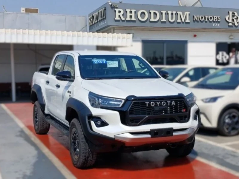 2025 Toyota Hilux GR Sport 4.0 Liters Petrol V6 Engine White Black Pickup Truck GCC Specs