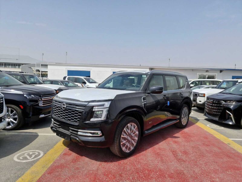 2026 Nissan Patrol LE Platinum City 3.5L V6 Twin-Turbocharged Petrol Engine Black Tan SUV