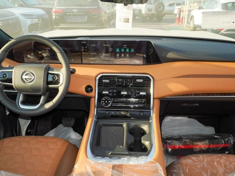 2025 Nissan Patrol Platinum 3.5 Litres Twin-Turbo V6 Petrol Engine Green Tan SUV