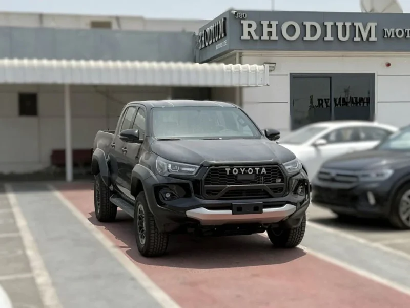 2024 Toyota Hilux GR Sport 4.0 Litres 6 Cylinders Petrol Engine Black Pickup Truck GCC