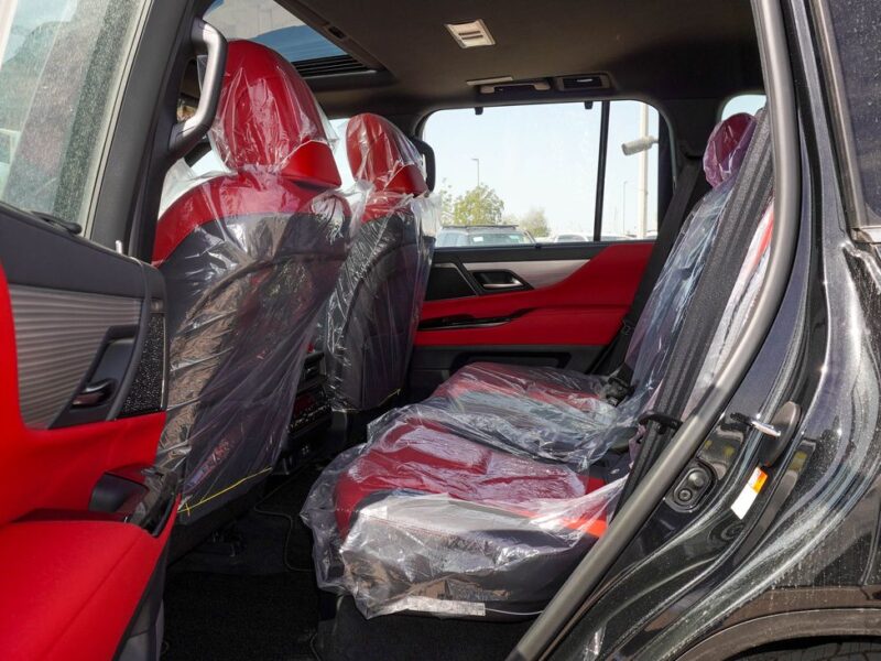 2025 Lexus LX 600 FSport 3.5 Litres V6 Petrol Engine Black Red SUV GCC Specs