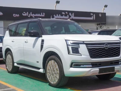 2026 Nissan Patrol Platinum 3.5 Litres Twin-Turbo V6 Petrol Engine White Tan SUV