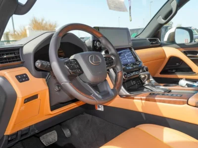 2025 Lexus LX 600 3.5 Litres V6 Petrol Engine White Tan SUV GCC Specs