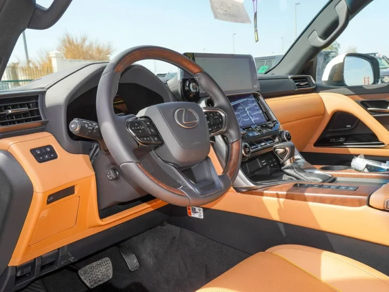 2025 Lexus LX 600 3.5 Litres V6 Petrol Engine White Tan SUV GCC Specs