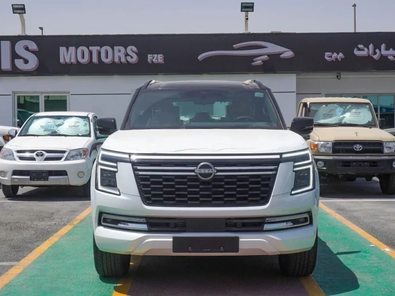 2026 Nissan Patrol Platinum 3.5 Litres Twin-Turbo V6 Petrol Engine White Tan SUV