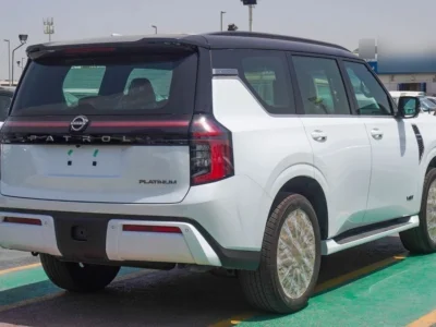2026 Nissan Patrol Platinum 3.5 Litres Twin-Turbo V6 Petrol Engine White Tan SUV