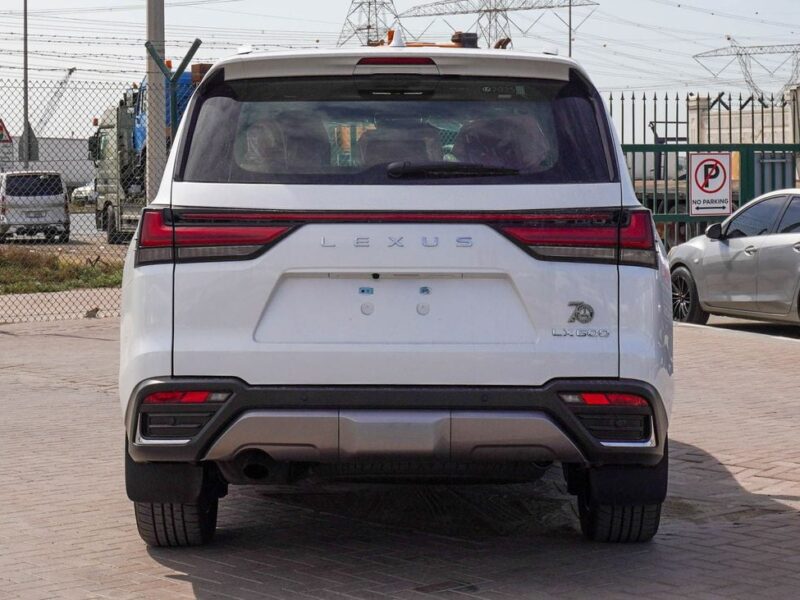 2025 Lexus LX 600 3.5 Litres V6 Petrol Engine White Tan SUV GCC Specs