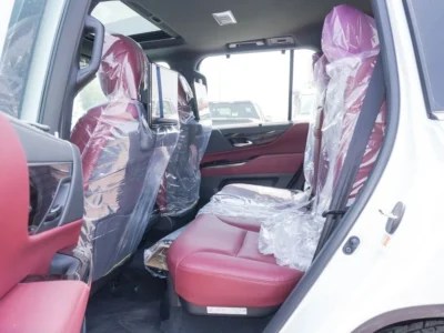 2025 Lexus LX 600 3.5 Litres V6 Petrol Engine White Burgundy SUV GCC Specs