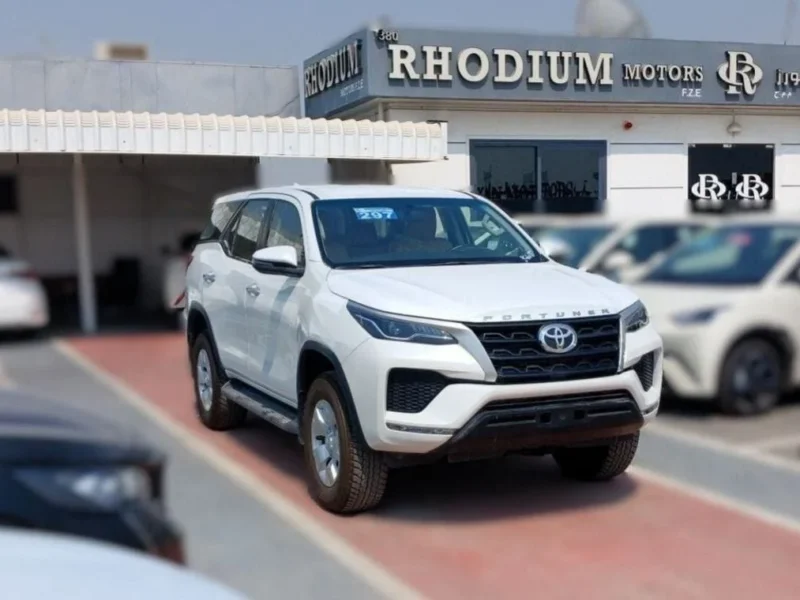 2025 Toyota Fortuner 2.7 Liters 4 Cylinders Diesel Engine White Tan SUV GCC Specs