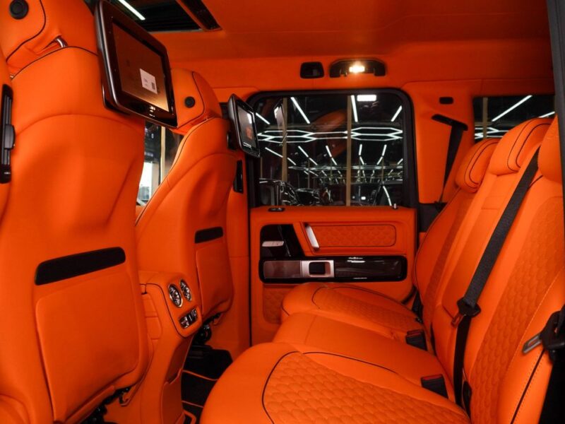 2023 Mercedes-Benz AMG G 63 Brabus 800 4.0-liter twin-turbo V8 Engine Blue Orange SUV