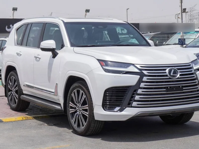 2025 Lexus LX 600 3.5 Litres V6 Petrol Engine White Burgundy SUV GCC Specs
