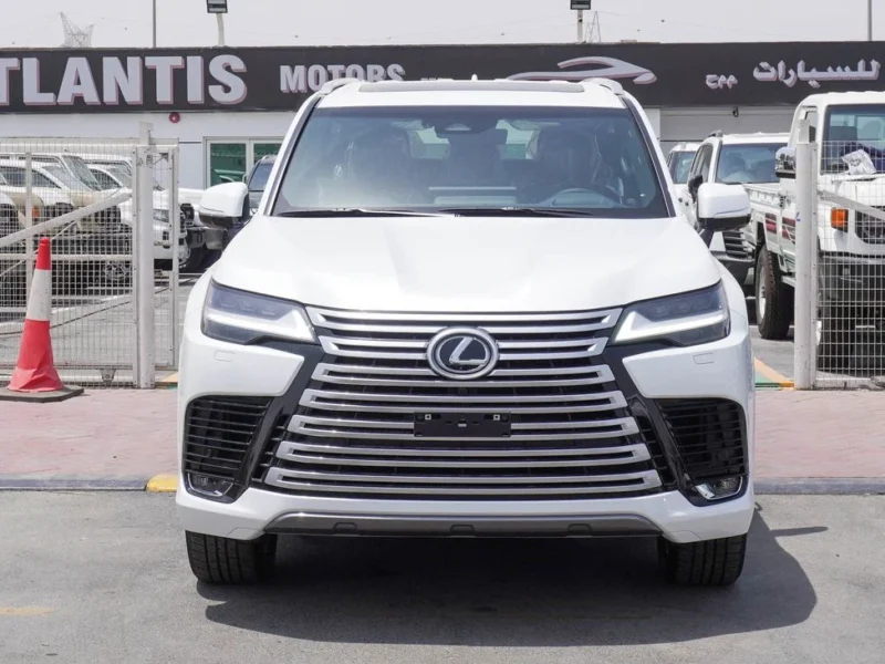 2025 Lexus LX 600 3.5 Litres V6 Petrol Engine White Burgundy SUV GCC Specs