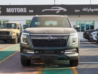 2025 Nissan Patrol Platinum 3.5 Litres Twin-Turbo V6 Petrol Engine Green Tan SUV
