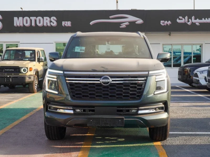 2025 Nissan Patrol Platinum 3.5 Litres Twin-Turbo V6 Petrol Engine Green Tan SUV