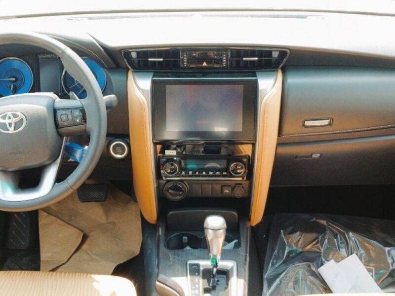 2024 Toyota Fortuner 2.4 Liters 4 Cylinders Diesel Engine White Tan SUV GCC Specs