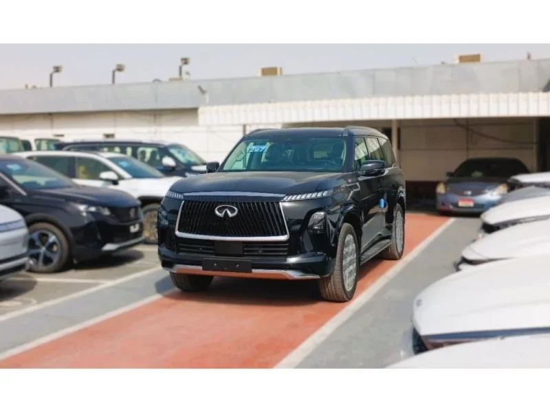 2025 Infiniti QX80 Sensory 3.5L V6 Twin-Turbocharged Petrol Engine Black SUV Automatic
