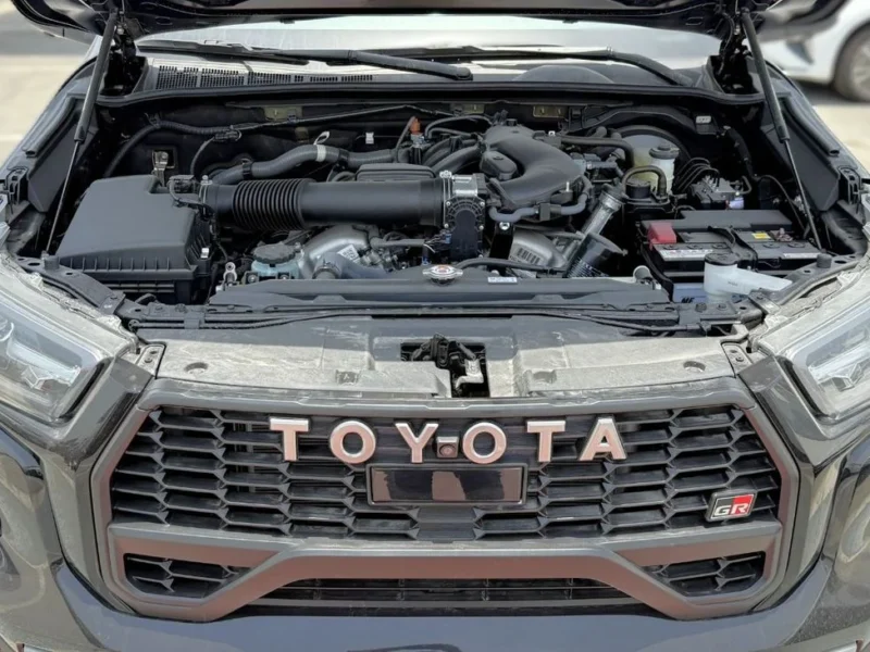 2024 Toyota Hilux GR Sport 4.0 Litres 6 Cylinders Petrol Engine Black Pickup Truck GCC