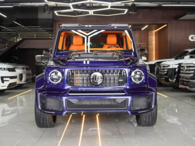 2023 Mercedes-Benz AMG G 63 Brabus 800 4.0-liter twin-turbo V8 Engine Blue Orange SUV