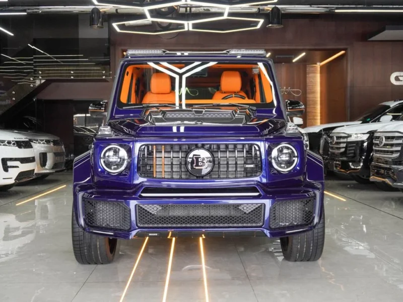 2023 Mercedes-Benz AMG G 63 Brabus 800 4.0-liter twin-turbo V8 Engine Blue Orange SUV