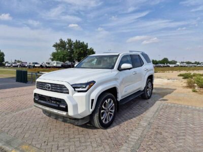 2026 Toyota 4Runner Limited 2.4L turbocharged i-FORCE 4-cylinder Engine White Brown SUV