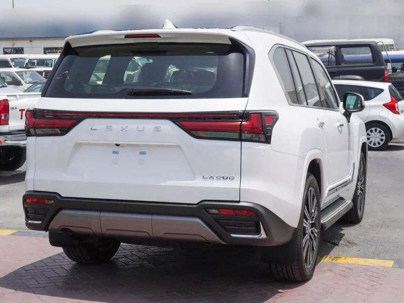 2025 Lexus LX 600 3.5 Litres V6 Petrol Engine White Burgundy SUV GCC Specs