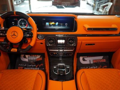 2023 Mercedes-Benz AMG G 63 Brabus 800 4.0-liter twin-turbo V8 Engine Blue Orange SUV