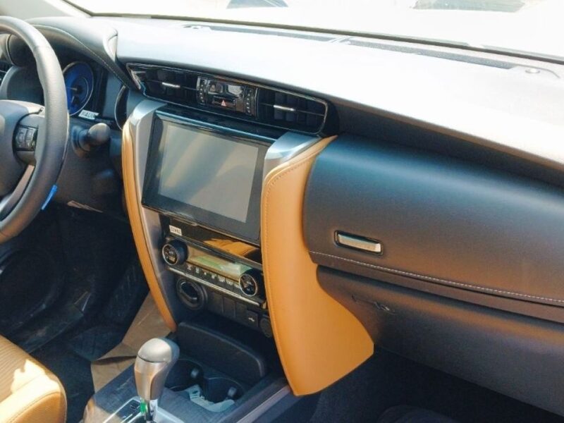 2024 Toyota Fortuner 2.4 Liters 4 Cylinders Diesel Engine White Tan SUV GCC Specs