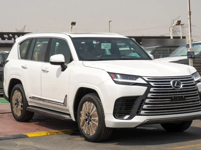 2025 Lexus LX 700h 3.5 Litres V6 Hybrid Engine White Tan SUV GCC Specs Automatic