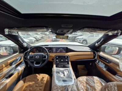 2026 Nissan Patrol LE Platinum City 3.5L V6 Twin-Turbocharged Petrol Engine White Tan SUV