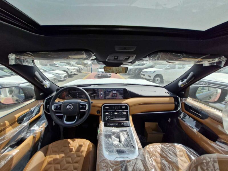 2026 Nissan Patrol LE Platinum City 3.5L V6 Twin-Turbocharged Petrol Engine White Tan SUV