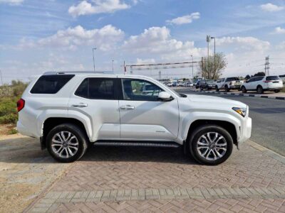 2026 Toyota 4Runner Limited 2.4L turbocharged i-FORCE 4-cylinder Engine White Brown SUV