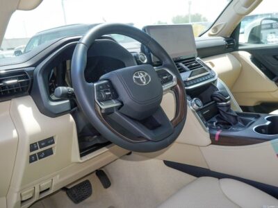 2025 Toyota Land Cruiser GXR 3.5 Litres V6 Petrol Engine White Beige SUV GCC Specs
