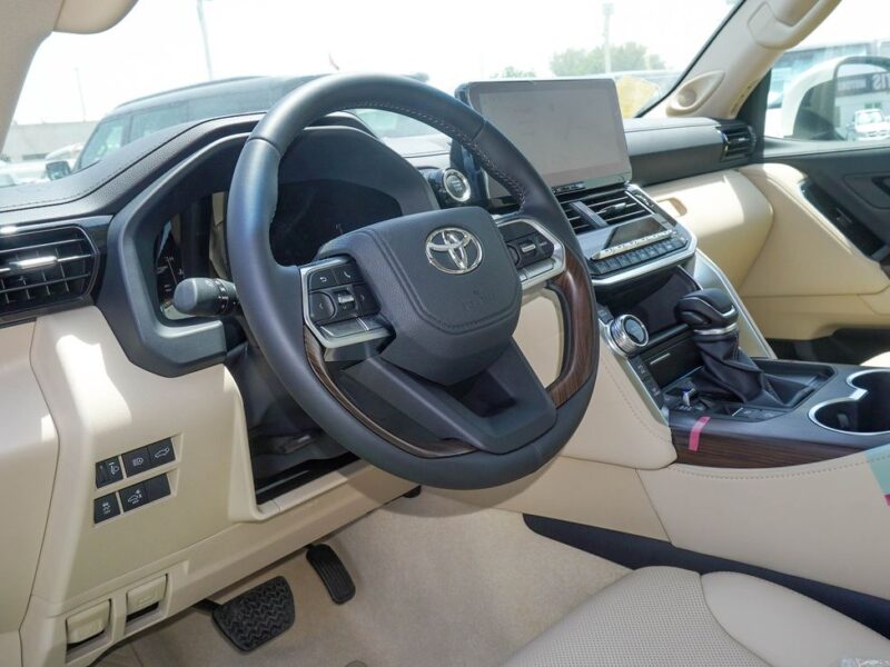 2025 Toyota Land Cruiser GXR 3.5 Litres V6 Petrol Engine White Beige SUV GCC Specs