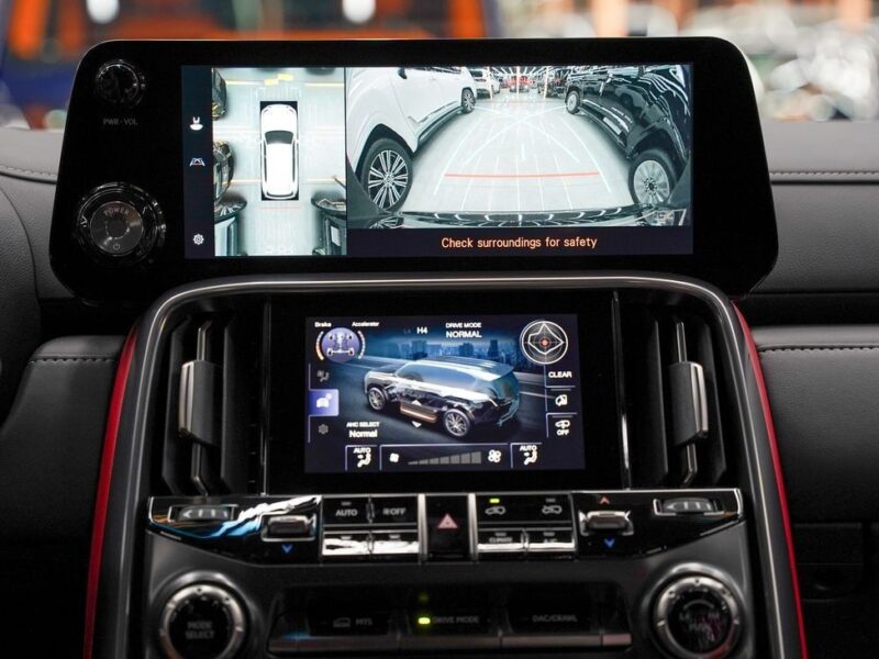 2025 Lexus LX 700h 3.4L twin-turbocharged V6 Hybrid Engine Black Red SUV GCC Specs