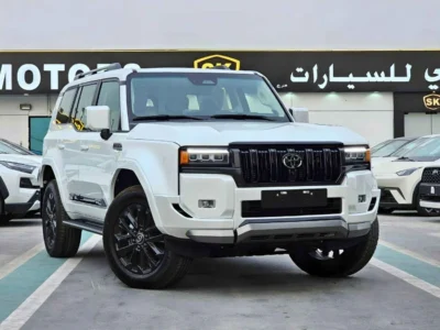2026 Toyota Prado LUXURY TURBO 2.4L PETROL V4 Engine White Beige SUV GCC Specs