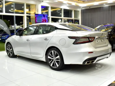 2021 Nissan Maxima SV 6 Cylinder Petrol Engine Silver Black Sedan American Specs