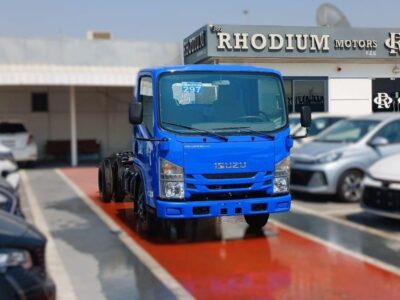 2025 Isuzu NMR 4x2 Chassis 3 TON 6 Cylinders Disel Engine Blue Grey Truck Manual GCC