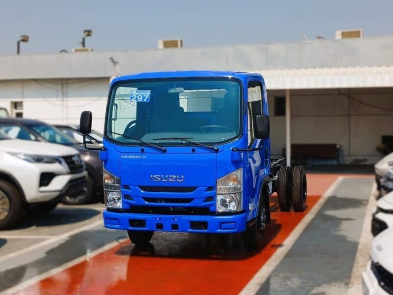 2025 Isuzu NMR 4x2 Chassis 3 TON 6 Cylinders Disel Engine Blue Grey Truck Manual GCC