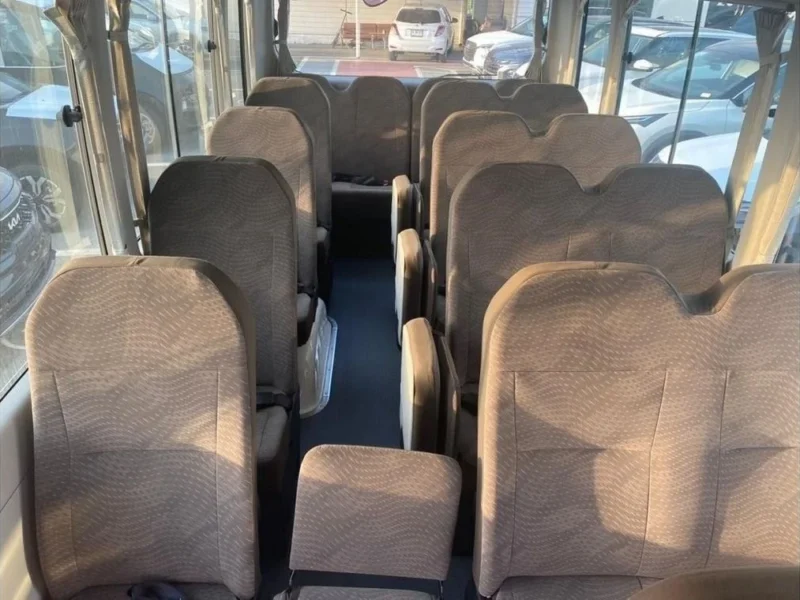 2024 Toyota Coaster 4.2L 6 Cylinders Diesel Engine 1HZ 30-Seater White Beige Bus Manual