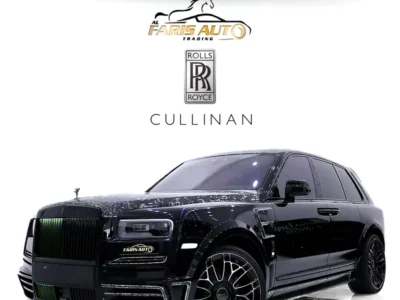 2023 ROLLS ROYCE CULLINAN WITH MANSORY MARBLE BODYKIT Black White SUV