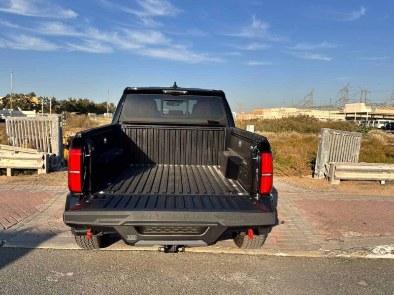 2025 Toyota Tacoma TRD Pro 2.4L i-FORCE MAX turbocharged 4-cylinder Engine Black Red Pickup