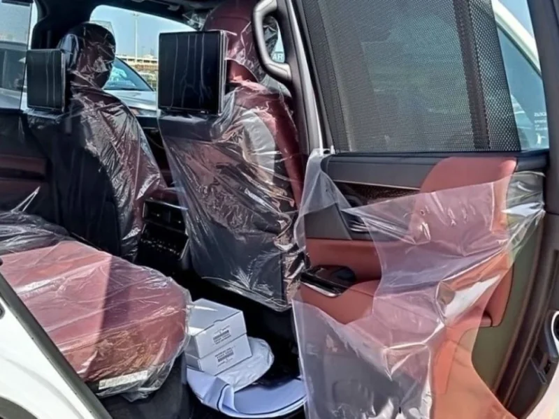 2022 Lexus LX600 Turbo Sport Signature 3.5-liter V6 Twin-Turbocharged Engine White Red SUV