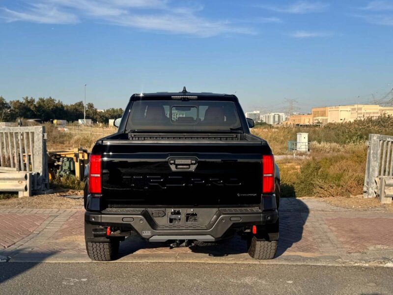 2025 Toyota Tacoma TRD Pro 2.4L i-FORCE MAX turbocharged 4-cylinder Engine Black Red Pickup
