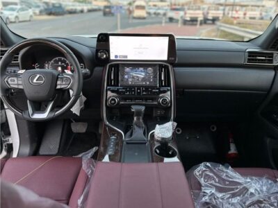 2024 Lexus LX600 Turbo Sport Signature 3.5-liter V6 Twin-Turbocharged Engine White Red SUV