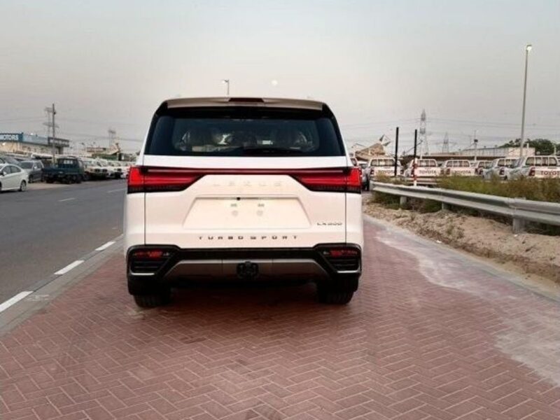 2024 Lexus LX600 Turbo Sport Signature 3.5-liter V6 Twin-Turbocharged Engine White Red SUV