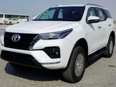 2024 Toyota Fortuner 4.0 Litres 6 Cylinders Petrol Engine White Beige SUV Automatic