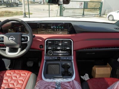 2025 Nissan Patrol Platinum 3.5 Litres Twin-Turbo V6 Petrol Engine Silver Red SUV