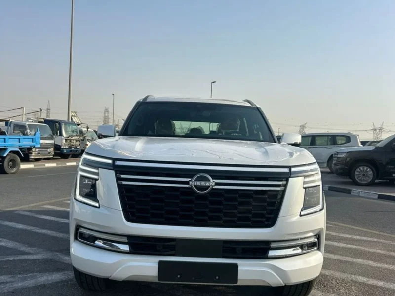 2026 Nissan Patrol Platinum 3.5-liter V6 Twin-Turbo Petrol Engine White Tan SUV GCC